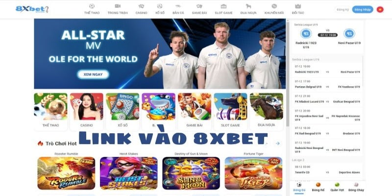 Link vào 8xbet - Trải nghiệm cá cược uy tín và bảo mật cho bet thủ Một số thông tin về link vào 8xbet
