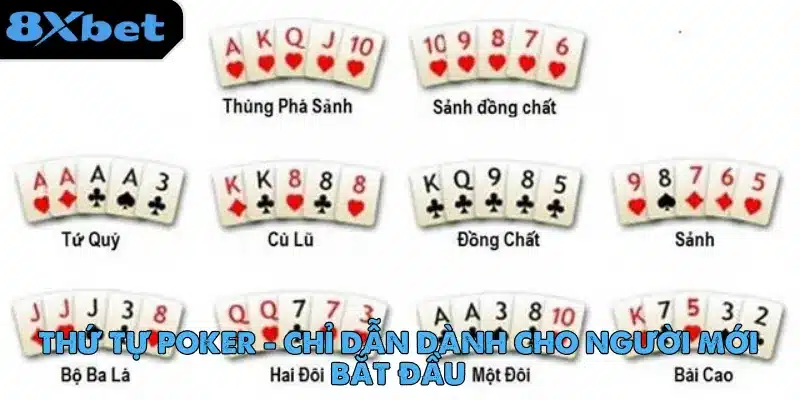 Thứ Tự Poker - Chỉ Dẫn Dành Cho Người Mới Bắt Đầu thu-tu-poker